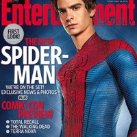 Andrew Garfield as Spiderman on the cover of Entertainment Weekly