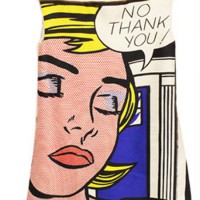 Lisa Perry does Roy Lichtenstein pop art fashion