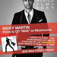 Ricky Martin firma autografos en Argentina el 9 de junio